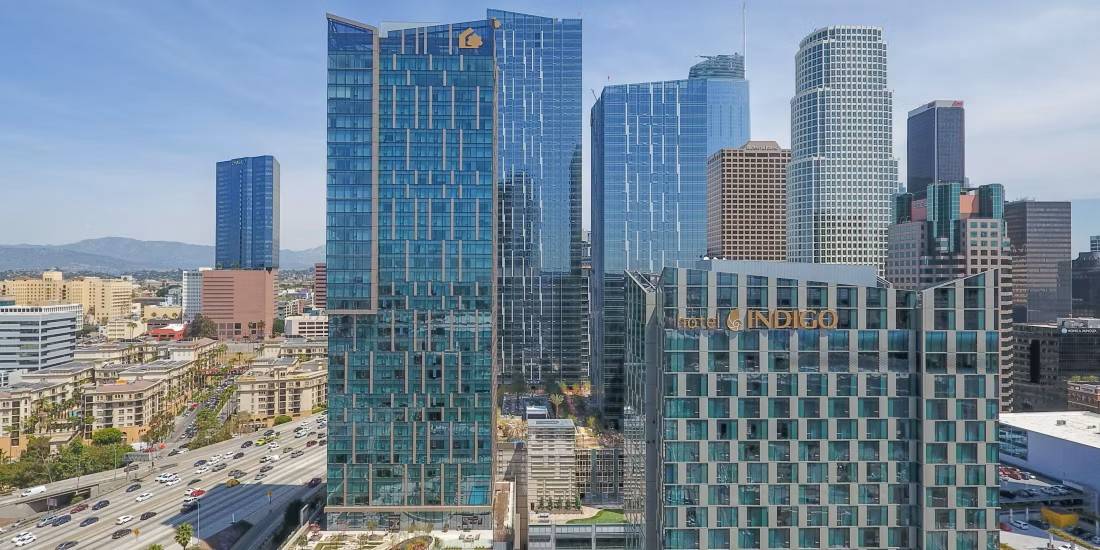 Photo of outside view of Hotel Indigo